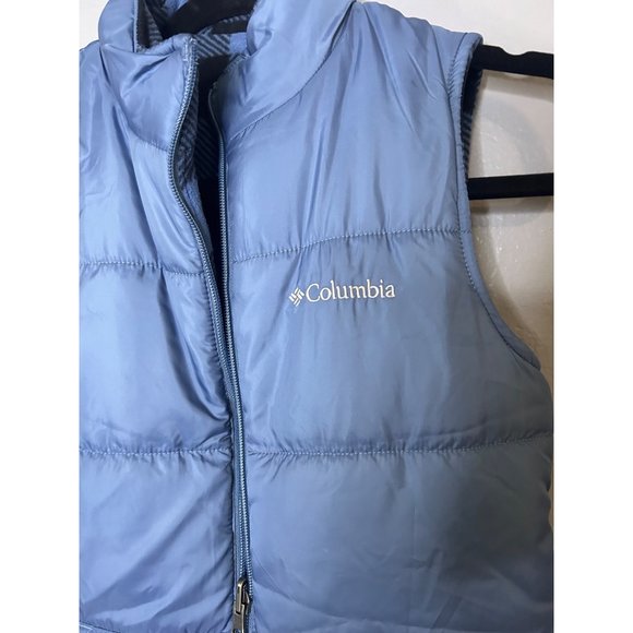 Columbia Sky Blue Reversible Puffer Vest XS-S - Picture 4 of 7